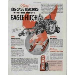 Big CASE Tractors with one minute EAGLE HITCH  1952 CASE Tractor 