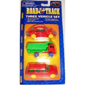  Road & Track Magazine Three Vehicle Set Toys & Games