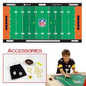  NFLR Licensed Finger FootballT Game Mat   Bears 