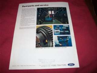 Ford 4100 4600 SU Tractor Advertising Brochure Nice Shape  