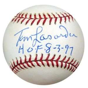  Tom Lasorda Signed Baseball   NL HOF 8 3 97 PSA DNA 