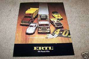1980 ERTL toy model car etc catalog  
