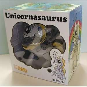  Kidrobot Joe Ledbetter Unicornasaurus Grey Figure Toys 