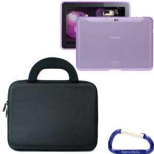   Purple) with Carabiner Key Chain for the Samsung Galaxy Tab 10.1 Inch