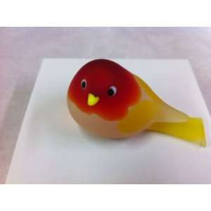  Murano Glass Chickadee Bird