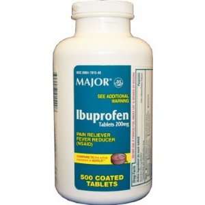 Major Pharm Ibuprofen, 200 Mg  500 Tab Health & Personal 