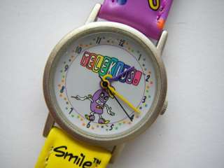 Telekids colorful kids quartz watch running white dial  
