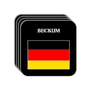  Germany   BECKUM Set of 4 Mini Mousepad Coasters 