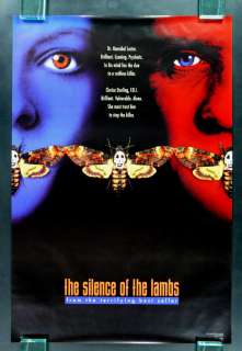 SILENCE OF THE LAMBS *1SH ADVANCE ORIGINAL MOVIE POSTER  
