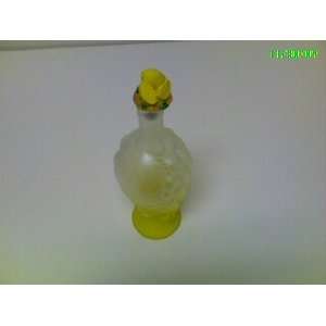 Crystal Bottle Made in Italy W/cork Top 11.5 inc. tall  