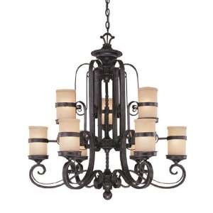   Bedel Tuscan 9 Light Up Lighting Chandelier from the Bedel Series