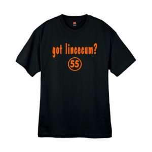 Mens Got Lincecum ? Black T Shirt 