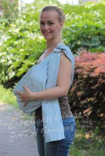 Cotton Ring Sling Pouch Baby Carrier 0 36Months Blue  