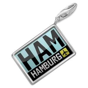 FotoCharms Airport code HAM / Hamburg country Germany   Charm with 