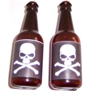  B Skull & Bones Beer Bottle Party String Lights New 