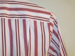 FACONNABLE WOMENS Blouse shirt NICE BLOUSE thick stripe XS used UNIQUE 