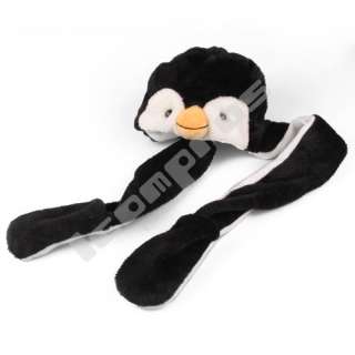 cartoon animal penguin plush cute kid baby hat cap