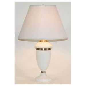  Martha Stewart Designed White Glass Table Lamp