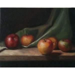  Apples, Original Painting, Home Decor Artwork