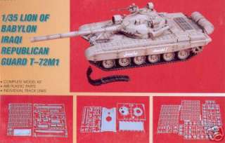 Kirin Lion of Babylon Iraqi T 72 M1 Tank 1/35 Model Kit  