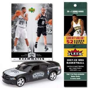   Tony Parker Trading Card and 2007 08 Fleer Fat Pack