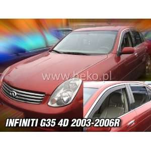Infiniti G35 Sedan 03 04 05 06 Side Window Rain Wind Deflectors Visors