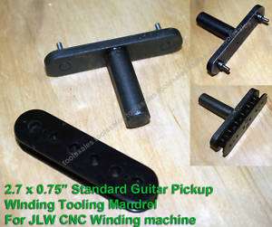 Guitar pick up tooling mandrel for CNC Winding Machine  
