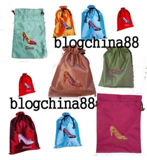 10PCS CHINESE HANDMADE SILK EMBROIDERY SHOE & CLOTH BAGS  