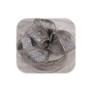  Silver Holographic Wired Ribbon 1.5 inch Arts, Crafts 