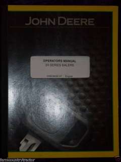 John Deere 24 Series Balers Operators Manual  