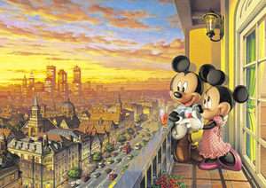 Tenyo Japan Jigsaw Puzzle D 300 197 Disney Mickey Mouse Sunset (300 