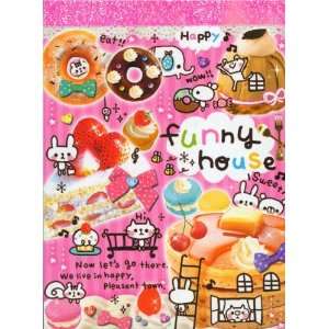  kawaii mini Memo Pad Funny House animals sweets Toys 