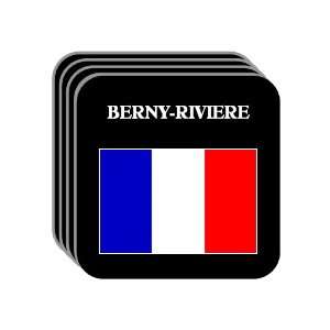  France   BERNY RIVIERE Set of 4 Mini Mousepad Coasters 
