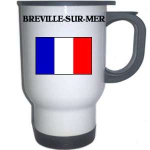  France   BREVILLE SUR MER White Stainless Steel Mug 