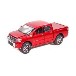  Nissan Titan 1/24 Metallic Red Toys & Games