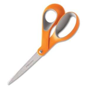  Fiskars 01009881 Scissors, Bent Handle, Softgrip, 8 in. L 
