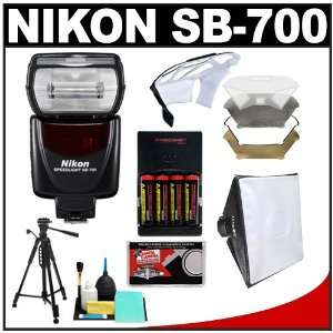  Nikon SB 700 AF Speedlight Flash with Softbox + Diffuser 