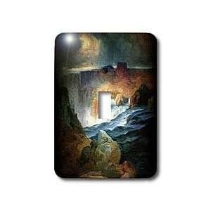  Falls at Night painting   Light Switch Covers   single toggle switch