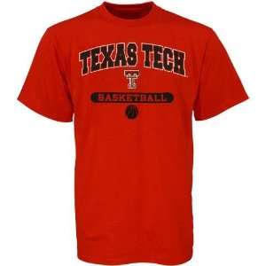  Russell Texas Tech Red Raiders Red Basketball T shirt 
