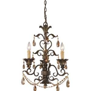  Trump Home Rochelle Collection Weathered Mahogany 3 Light 