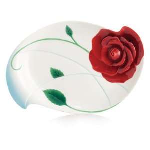   Rose Porcelain Dessert Plate See Coupon for Low Price