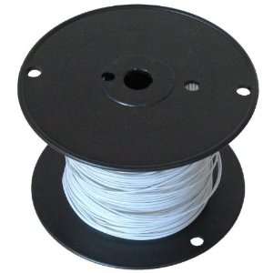  18 Ga White Hook Up Wire, Solid, 1000 Electronics