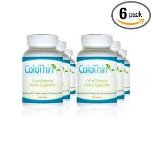 ColoThin Colon Cleanse Detox, 6 bottle special, 45 count each bottle 