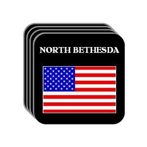  US Flag   North Bethesda, Maryland (MD) Set of 4 Mini 