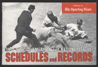 1970 American and National Leagues Schedule Booklet  