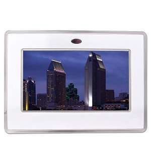   TFT LCD Color Digital Photo Frame with Remote (White)