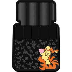  Tigger Face Universal Fit Molded Front Floor Mat   Set of 