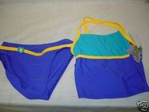 COPPER KEY GIRLS BATHING SUIT TANKINI BLUE 10 NWT $26  