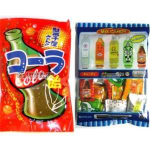 Lotte Mixed Soda and Cola Japanese Hard Candy 2 Packs  