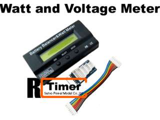 New RC Timer Battery Balancer & Watt and Voltage Meter  